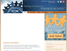 Tablet Screenshot of caringfriendsindeed.org